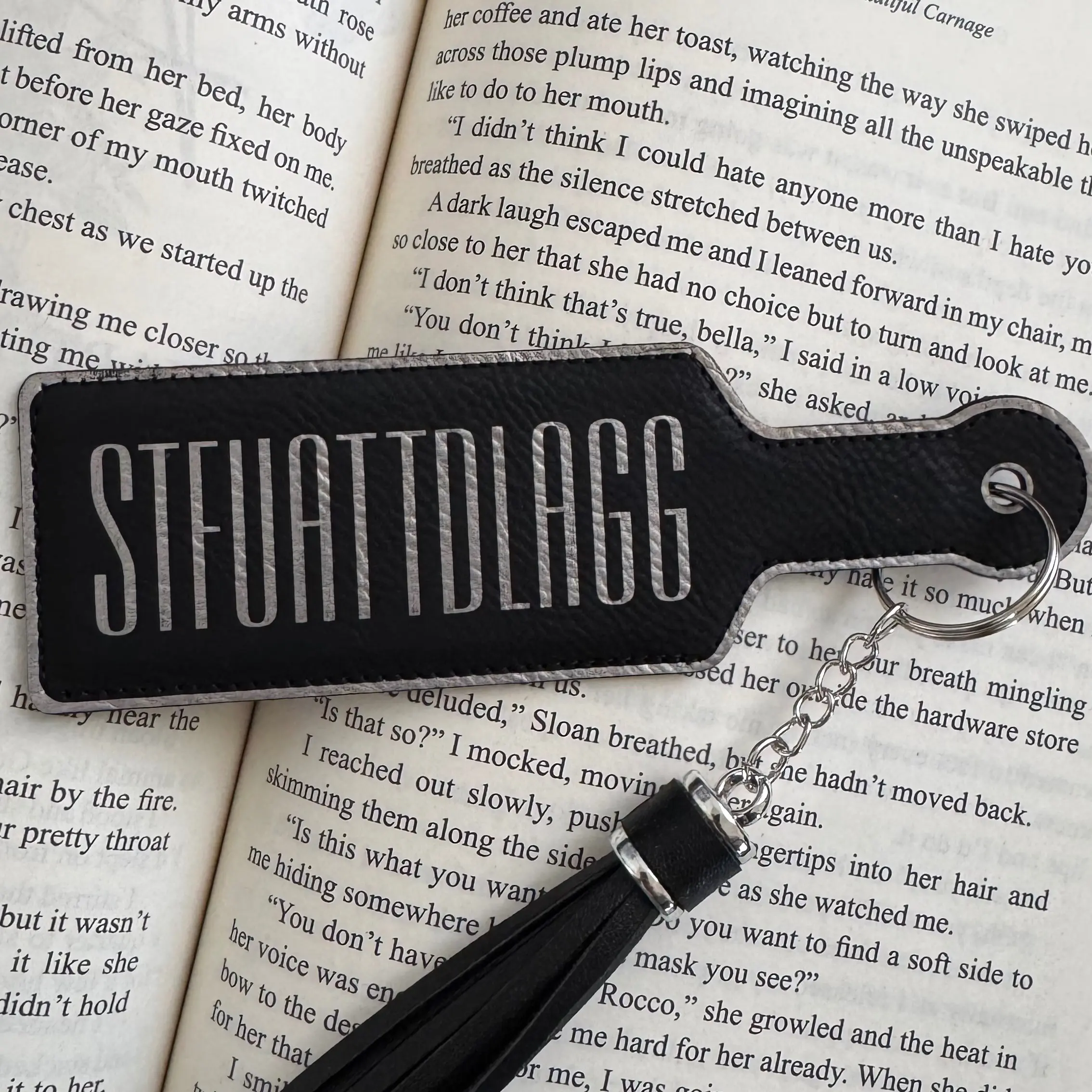 Dark Romance Hand-Stitched Leather Bookmark, Collectible Smut Bookmark for  Book Accessories, Collectible Bookmarks