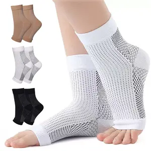 ISUNIE 3 Pairs Women's Athletic Ankle Support Brace, Open Toe Ankle Sleeve for Running, Walking, Yoga, Workout & Daily Wear