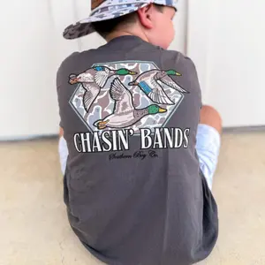 Chasin’ Bands for Youth Tshirt, Perfect for Duck Season with Camo Design, #Southernboy Clothing, Youth Shirt, Youth Clothes, Trending Shirt, Back to School Shirt, Gift for Boys and Girls, Birthday Gift