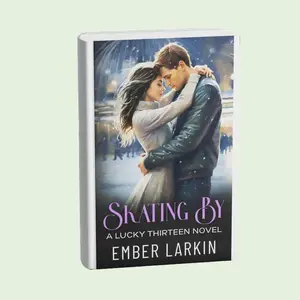 Skating By - Ember Larkin - Signed Paperback Romance Novel bookstores of romance book fiction books lover romcom