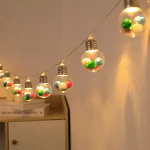 Christmas Ball Decoration Light String, Battery Powered Holiday Lights for Xmas Decorations, Festive Lighting for Home & Party