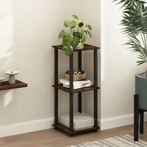 2-Piece Minimal Amber Pine End Table & Nightstand Set - Assembled, Bundle, Child-Safe, 2-Tier, Dimensioned Storage Tables, Easy Assembly, Ideal for Bedrooms, Small Spaces, Assembled End Tables, Bundle End Tables