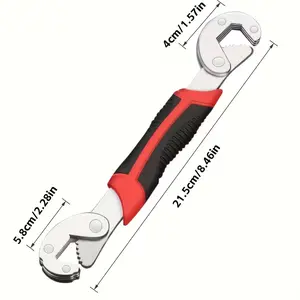 High - Performance Adjustable Wrench: Precision Tooth Pattern, Strong Press Plate, Sanded for Durability & Grip