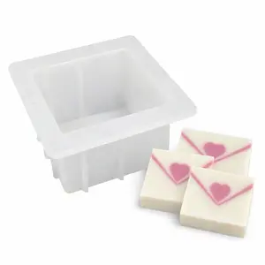 Cube Silicone Soap Mold Square Soap Making Mold for Melt and Pour Soap Cold Process Soap DIY Handmade Soap Bar Mold Candle Wax Resin Craft Mold