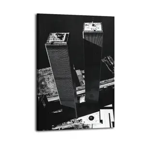 Vintage Photography Poster World Trade Center 1973 Poster Decorative Painting Canvas Wall Art Picture Print Modern Family Bedroom Decor