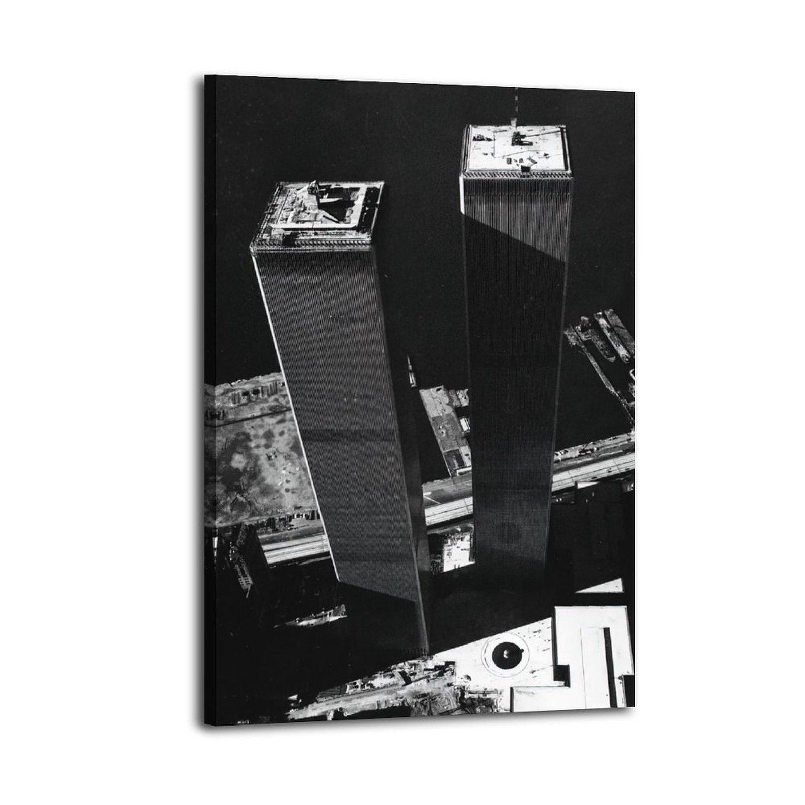 Vintage Photography Poster World Trade Center 1973 Poster Decorative Painting Canvas Wall Art Picture Print Modern Family Bedroom Decor