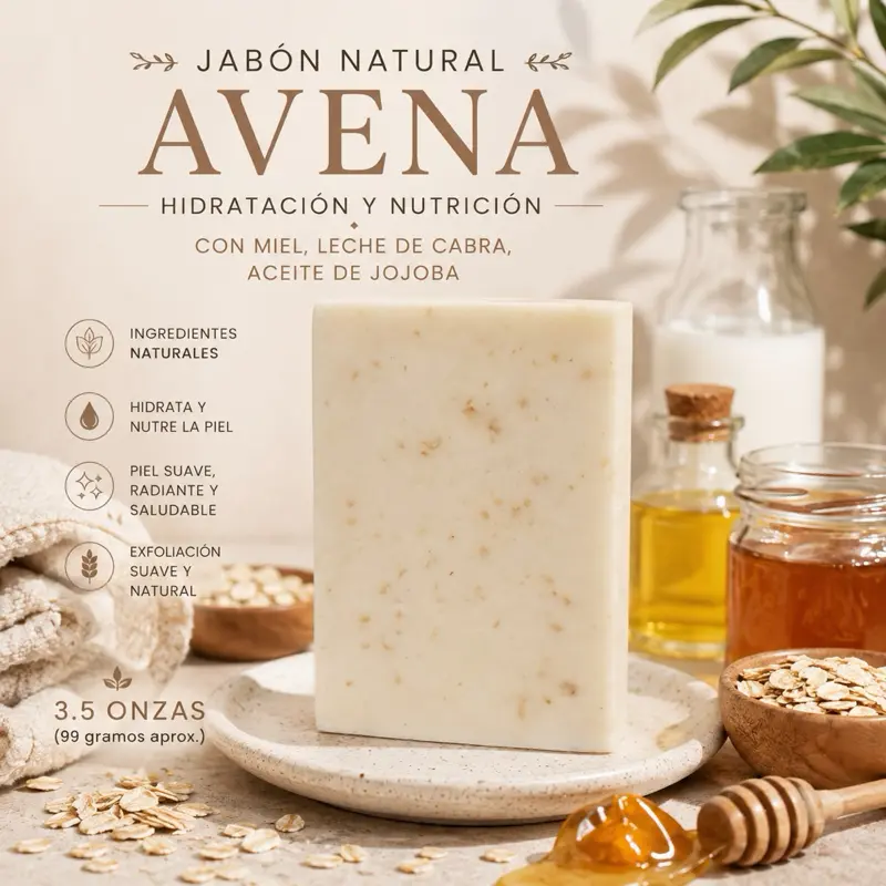 Zuiima Oatmeal & Honey Milk jojoba oil’s 3.50 oz - soap, cleanser, bar, cleansing bar