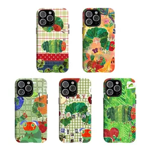 Y-The Very Hungry Caterpillar x Phone Case = Ultimate Nostalgia Having good protective properties,for iPhone 16 15 14 13 12 11 17Pro Max,for Samsung S25 S24 S23 S22 Ultra,Protective Cover,give her/him a gift for Christmas and Thanksgiving