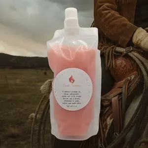 Cowgirl Squeezable Wax Melt 8 oz. - Pink Wax Melt for Candle Decor & Freshener - Ideal for Vanilla Decor