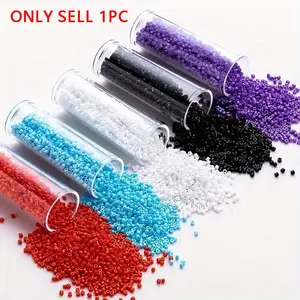 Smooth beads - Round beads are used in jewelry making, DIY handicrafts, handmade bead materials, bright bead colors, handmade accessories, Diy Mix Beads