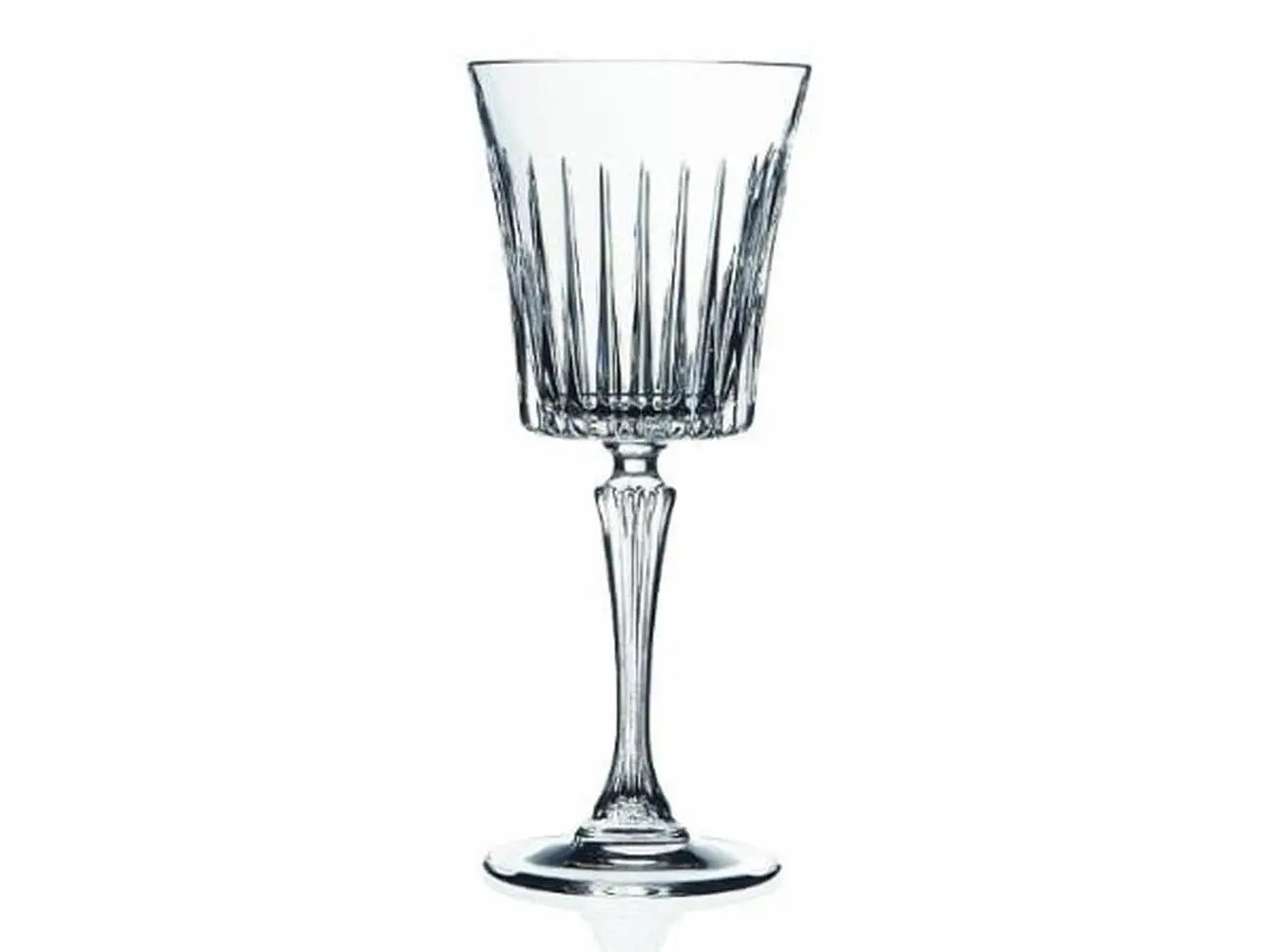 RCR Timeless 10oz Crystal Water Glasses Set, Straight-Cut Kitchen Drinkware, Crystal Glass