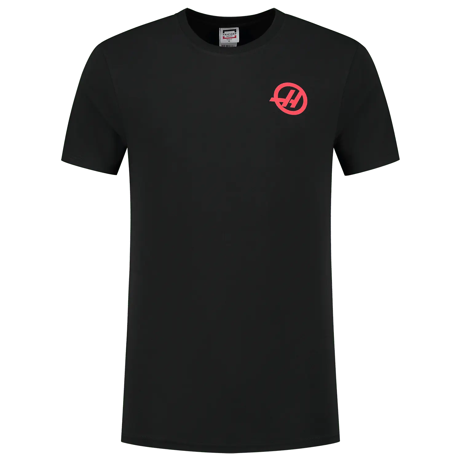 Haas Racing F1 Small Logo T-Shirt - Black/White