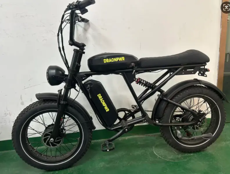 DRAONPWR Electric Bike, 1500W Peak Motor, 30+MPH Max Speed & 80 Miles with 486Wh Removable Battery