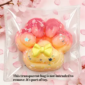 Two Gradual Color-Changing Sugar Cat Paw Squeeze Toys | Sensory Toys for Tension Relief, a Taba Pinch Cat Paw Stress Relief Toy, a Soft Squeeze Decompression Toy, Ideal for Classroom Prizes Or Party Gifts