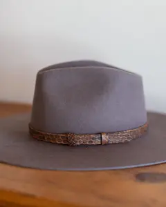 PYTHON LEATHER HAT BAND
