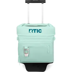 RTIC 40 Can Everyday Wheeled Cooler, Soft Sided Insulated Portable Rolling Collapsible Cooler Bag with Wheels and Handle for Outdoor, Beach, Camping, Sports, Travel, Leakproof