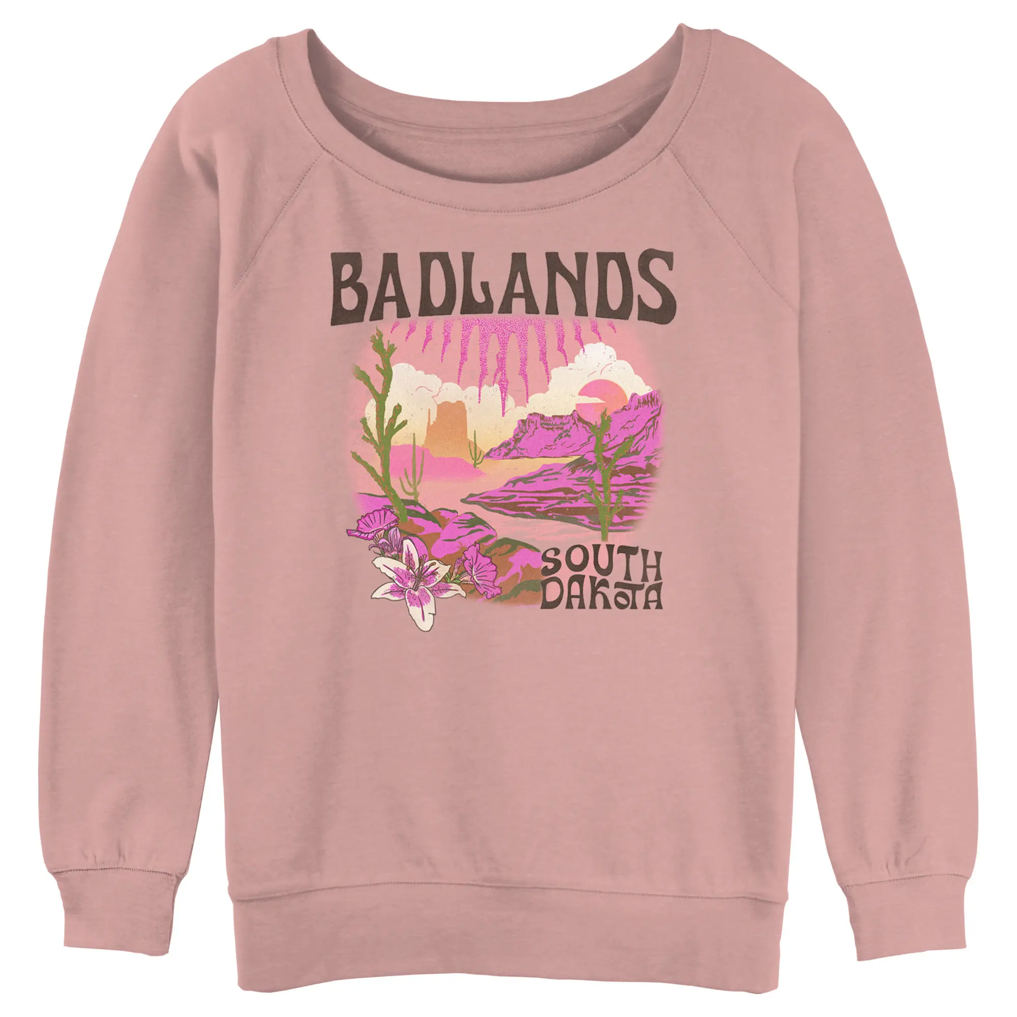 Junior's Women Lost Gods Badlands South Dakota Sweatshirt