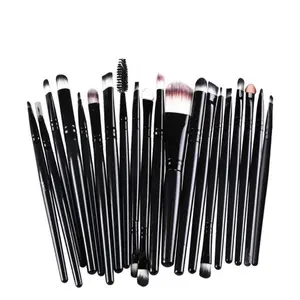 Professional Makeup Brush Set - 20pcs Soft Bristled Brushes for Foundation, Powder, Eye Shadow, Concealer & Blush - Portable Makeup Tools