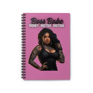 Boss Babe Barb Spiral Notebook - Ruled Line, Journal, Planner, Boss Lady Stationery Gift, Feminine Notepad