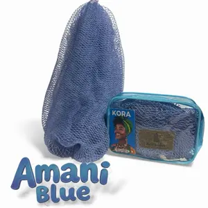 KORA NET’s Amani Blue is an Authentic African Exfoliating Net Sponge for Gentle Skin Care
