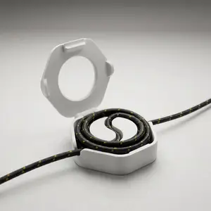 3DChum CableDock - Precision 3D-Printed Desk Cable Organizer for Charging Cables USB Cords & Accessories Securely Compact Minimalist Design