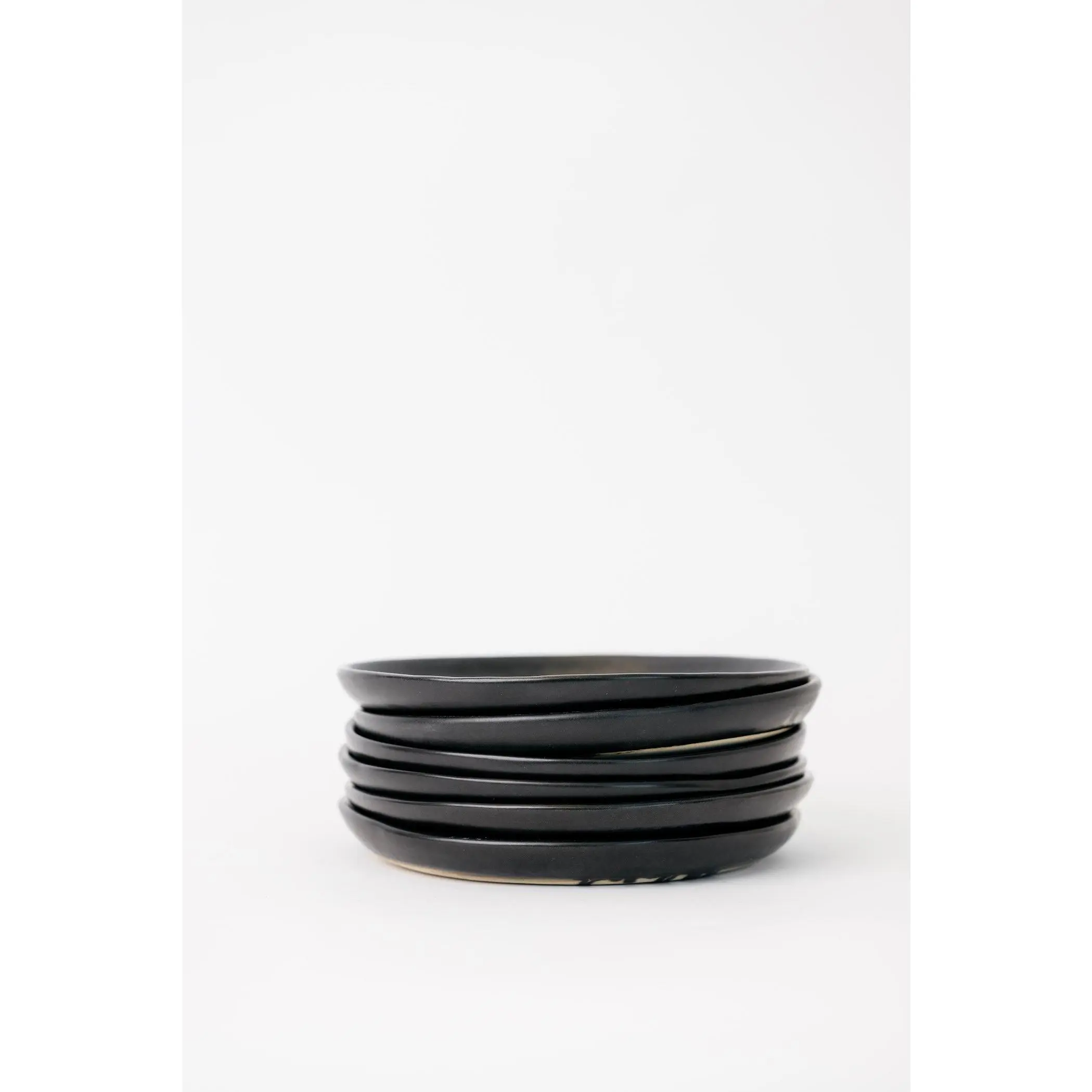 Dusk Appetizer Plate - Matte Black - Set of 6