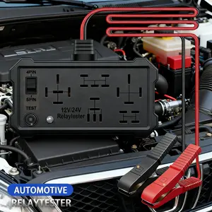 Upgraded Relay Tester Compact 12V 24V Car Relay Diagnostic Tool with LED Display for 4-pin 5-pin Relays Easy Troubleshooting summervibes