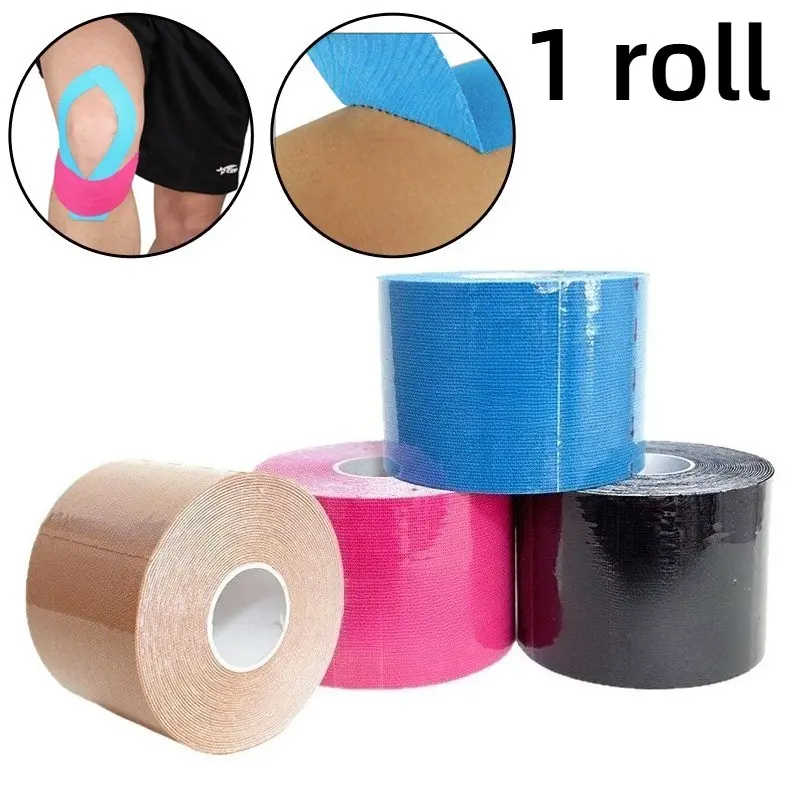 Muscle Tape Roll, Athletic Tape For Sports, Sports Muscle Patch, Face Muscle Bandage, Elastic Support Bandage, Unisex, Breathable, Pain Relief, Knee Shoulder Ankle Protection