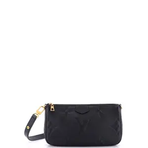 Pre-owned Louis Vuitton material Messenger Bags Multi Pochette Accessoires Monogram Empreinte Giant by Rebag