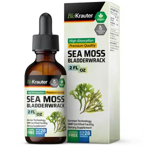 BioKrauter Sea Moss & Bladderwrack Tincture High Absorption Premium Quality Vegan Healthcare Supplement for Thyroid Health