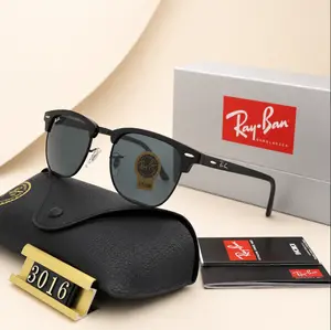 RB3025 Sunglasses Classic Square Frame Vintage Designer Eyewear for Men Women