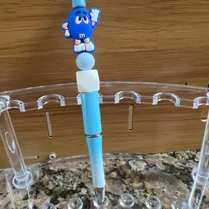 Blue M&M pen