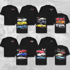 [Collection] Corvette C2 C3 C4 C3 C6 C7 C8 Style Trio Graphic Tee, Retro 90s Classic Muscle Car Trio Shirt, Legendary American Sportscar Oversized Streetwear, 90s Bootleg Aesthetic Heavyweight Cotton T-Shir,  Cool Gift for Garage Enthusiasts & Racing Fans