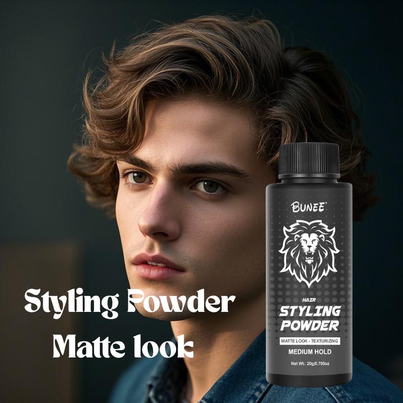 BUNEE 20g Hair Volumizer Powder Bottle Packaging with Texture Enhancement and Root Lifting Adds Messy Fashion Oil Absorbing Formula for All Day Freshness Creating Just Styled Look