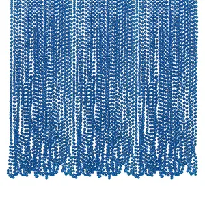 Mega Bulk 720 Pc. Blue Metallic Bead Necklaces
