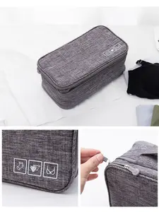 Waterproof Travel Multi-Functional Organizing Underwear Bra Storage Bag, Portable Socks Organizer, Laundry Organizer, Layered Washbag for Home, Work, Outdoor, Hotel, School