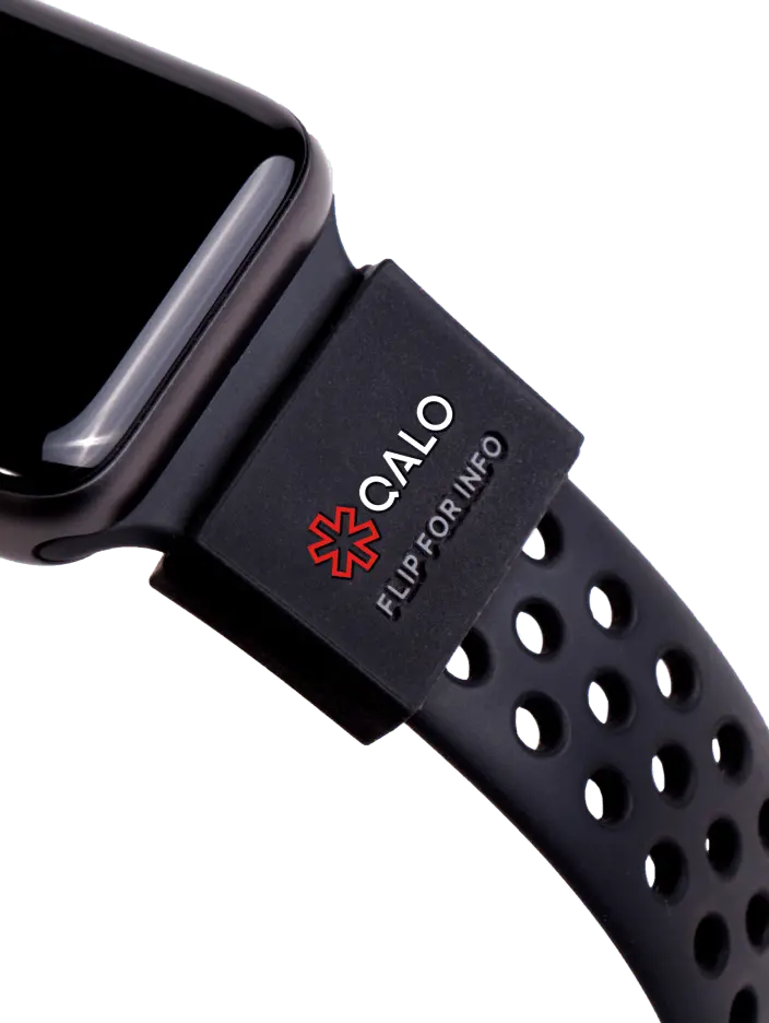 QALO ID Sleeve - Powered by MyID, Wearable Identification Badge Accessory for Medical Devices, Computers & Office Supplies Wearables