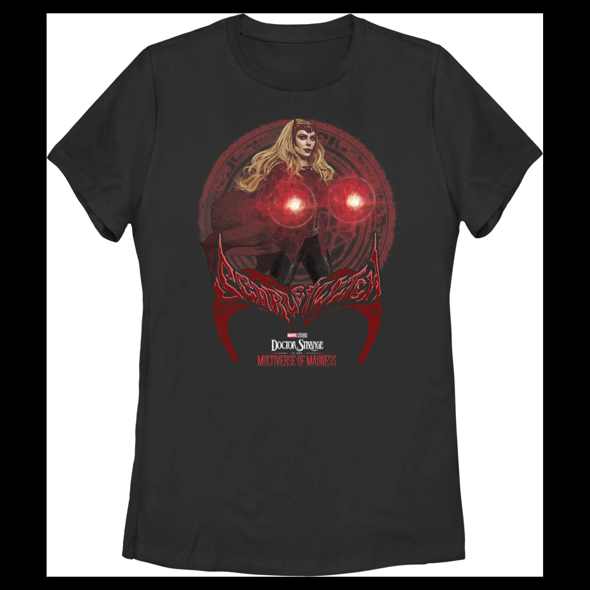 Women's Marvel Doctor Strange in the Multiverse of Madness Powerful Wanda T-Shirt