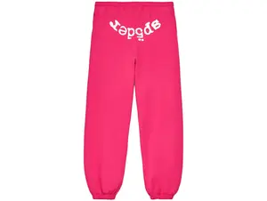 Sp5der Legacy Sweatpant White Text Pink