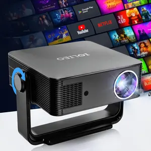 Projector with Bluetooth HM102 Upgraded by IOLIEO Full HD 1080P Proyector Compatible with steaming devices, smart phone, game consoles & more with HDMI/VGA/AV/USB for Home Cinema