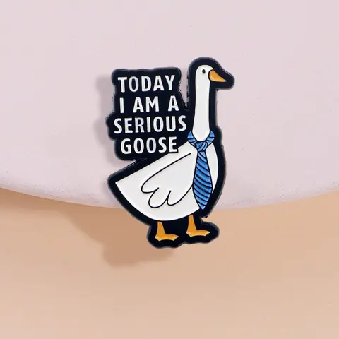 Cartoon Goose Design Brooch, Cute Enamel Pin Suitable for Backpacks, Jeans, Scarves, Hats Decoration, Fashion Accessories for Men & Women, Brooch Pin Clip