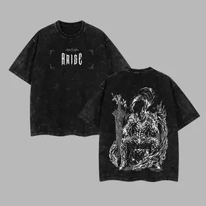 [NeoTokyoStatic] Igris  Solo Leveling Anime Retro Unisex Acid Washed T-Shirt, Hoodie, 100% Heavy Cotton Solo Leveling 2026 Oversized Unisex Anime Merch, Soft Cotton Streetwear Clothes, Unisex Manga Apparel, Gift for Anime Fans