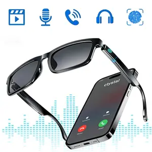 Smart Glasses - Bluetooth Fashion Audio Glasses with Voice Assistant & Smart Touch Control, Open-Ear Speakers & HiFi Mic for Daily Hands-Free Calls, Anti-UV Eye Protection Lenses for Walking, Driving, Hiking & Outdoor Use