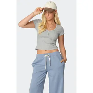 Edikted Women's Katerina Henley T-Shirt