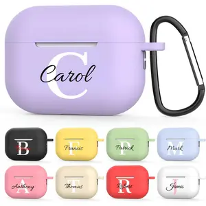 Custom Personalized Name for AirPods Pro 3 Case(2025),Customized Text for AirPod Pro 3rd Generation Cases Soft TPU Protective Case with Keychain (Airpods Pro 3 Case)