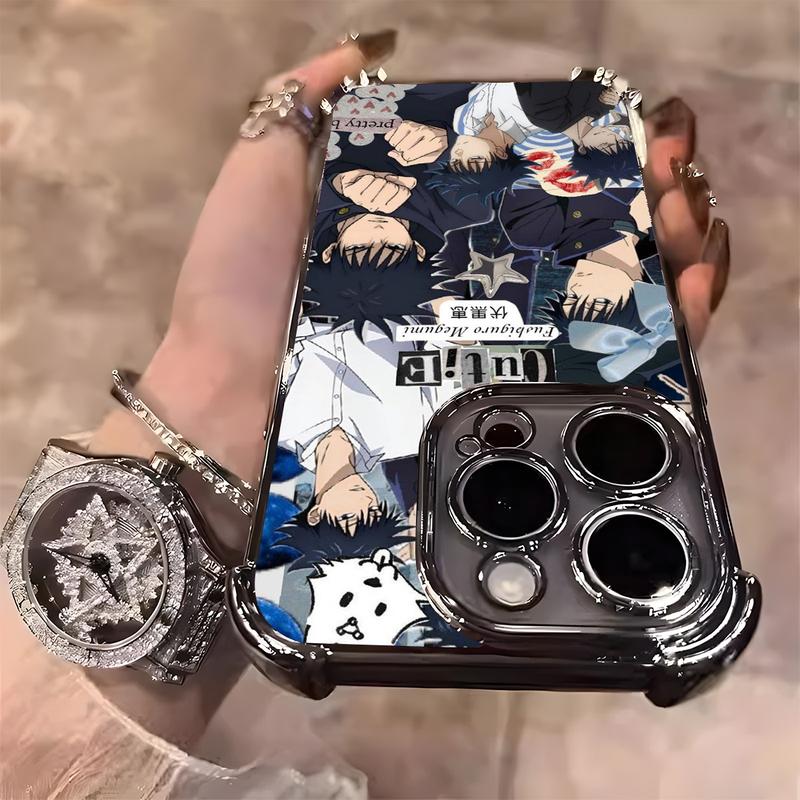 Jujutsu Kaisen Fushiguro Megumi Anime Fan Phone Case Cute Pretty Boy Artwork for Halloween Christmas Gift Compatible with iPhone 11/12/13/14/15/16 (Pro Max/Plus)