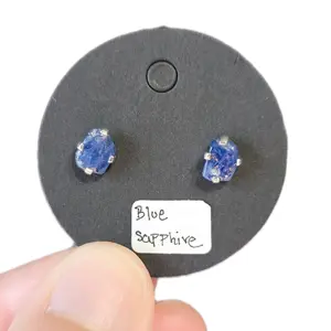 Blue Sapphire Earrings