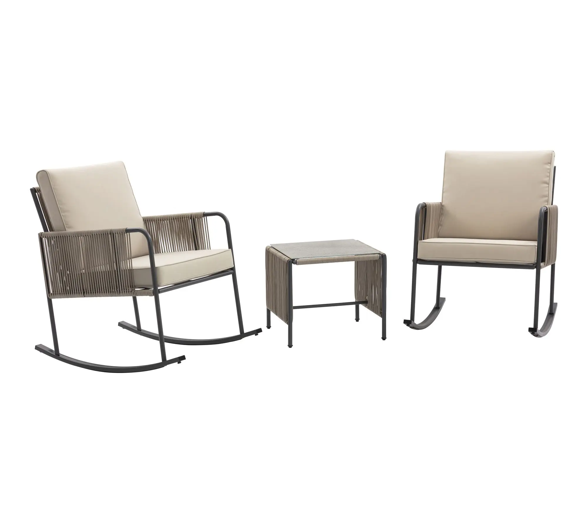 Teamson Home 3 Piece Rocking Chair Conversation Set Teamson Home 3 Piece Rocking Chair Conversation Set