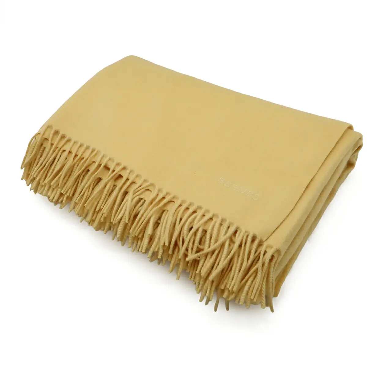 Pre-owned HERMÈS Cashmere Small Leather Goods Hermes Shawl