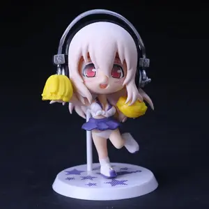 10CM Anime SUPER SONICO Figure Five Models Stand Animation Model Toys Gifts Collection Decoration Ornaments PVC